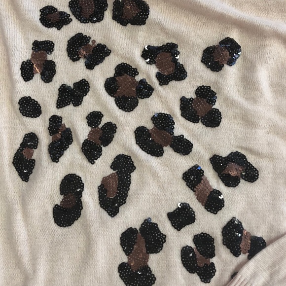Wildfox white label sequin leopard sweater - Picture 2 of 4
